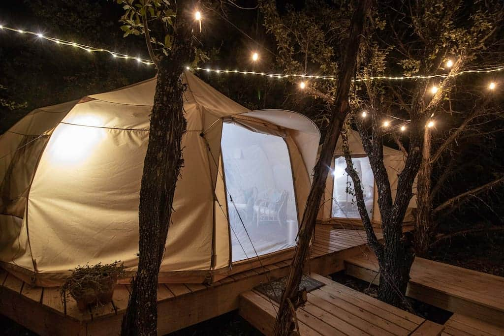 best glamping in texas