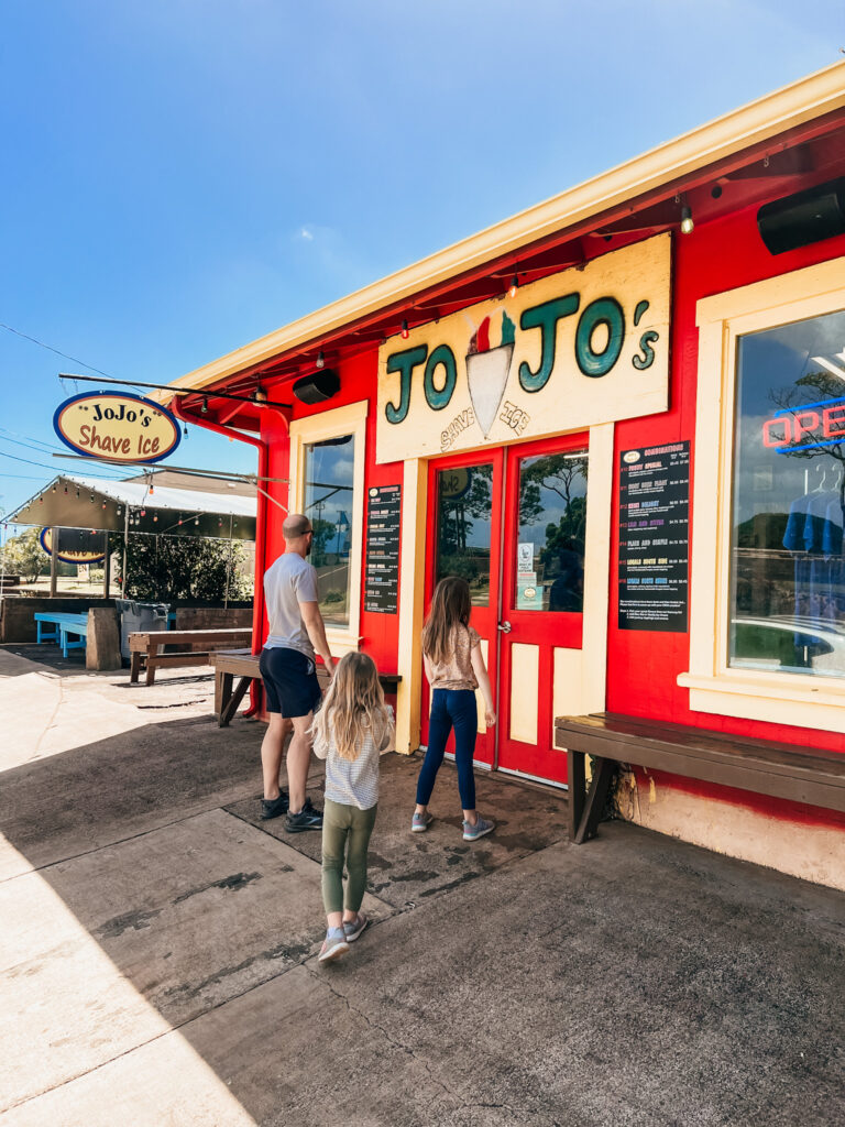 Jojo's shaved Ice Kauai