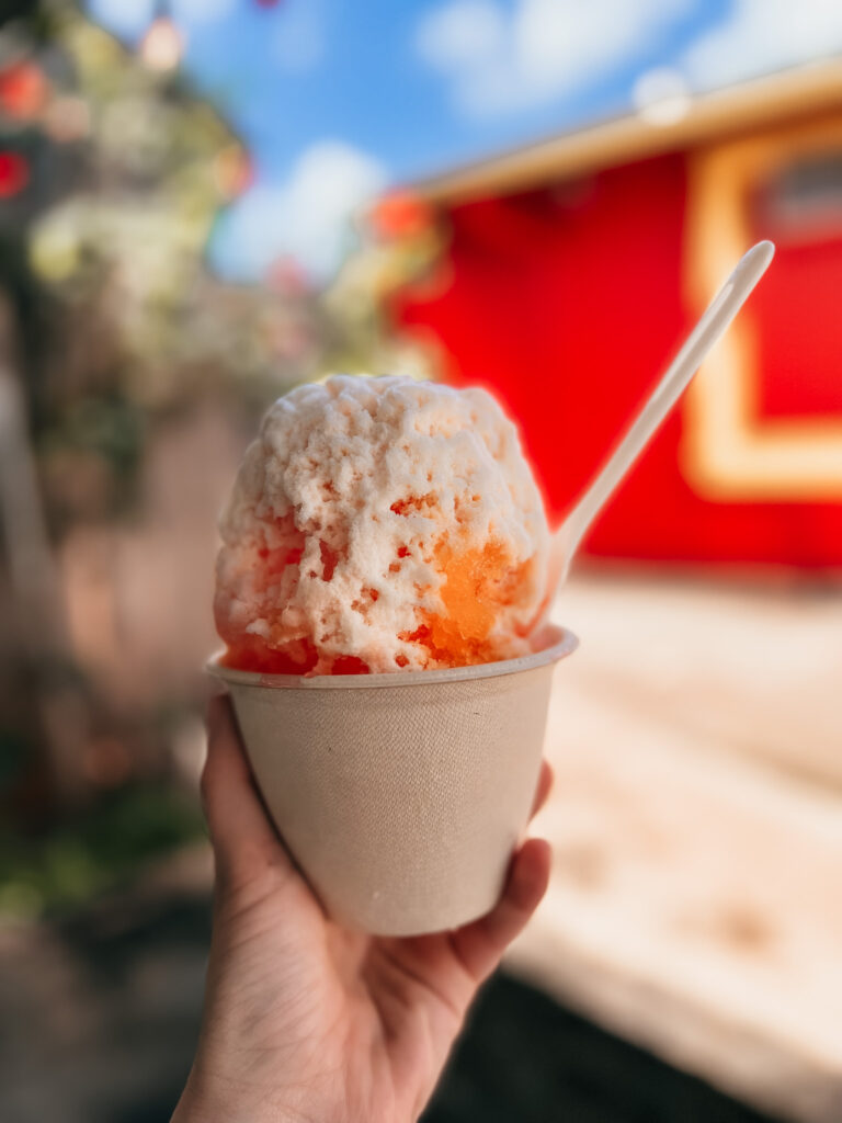 Hawaiin style shaved ice at Jojo's