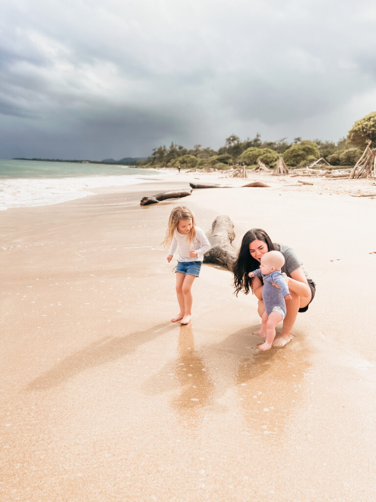 Lydgate State Park beach with kids