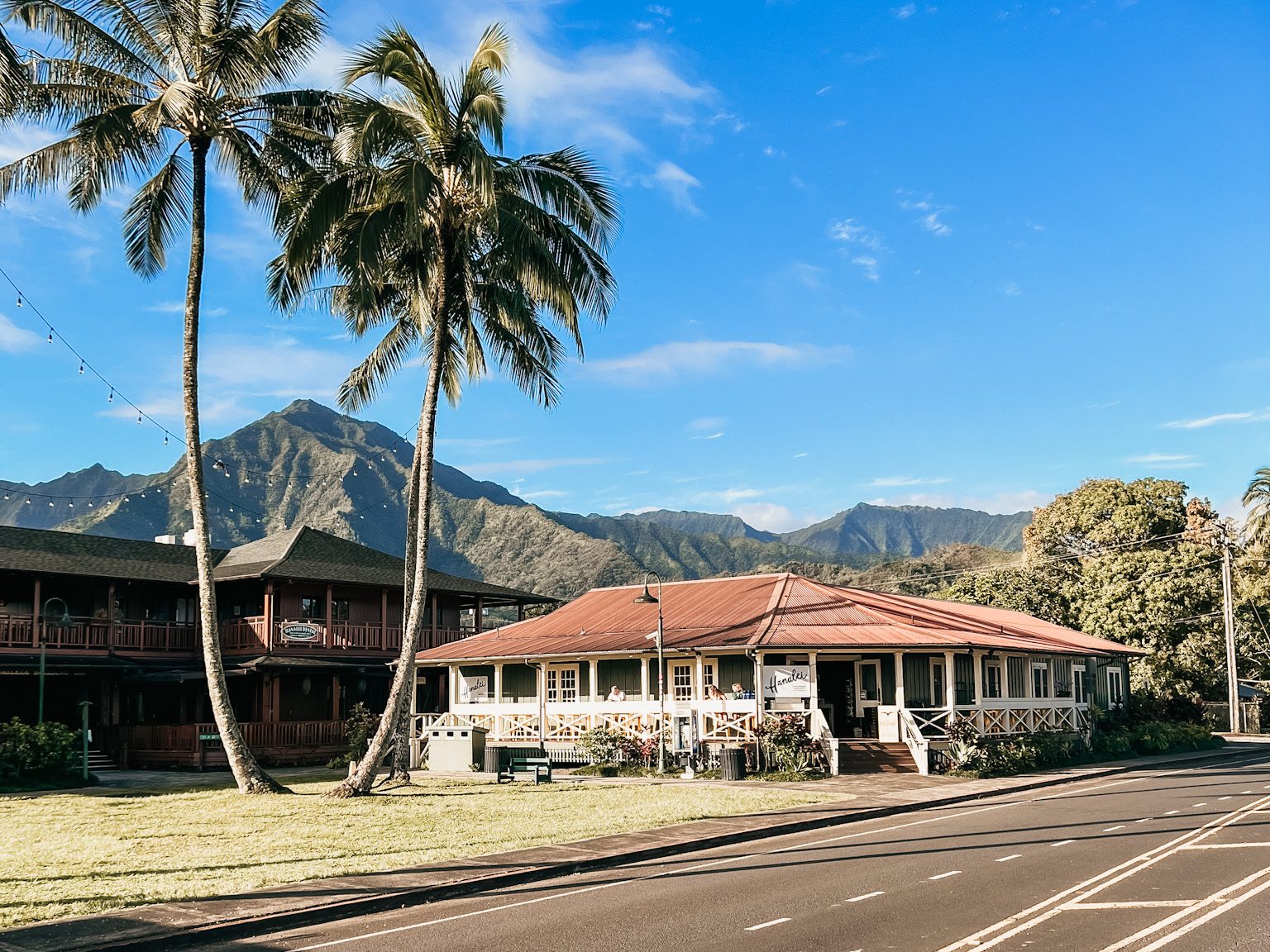 Exploring downtown Hanalei