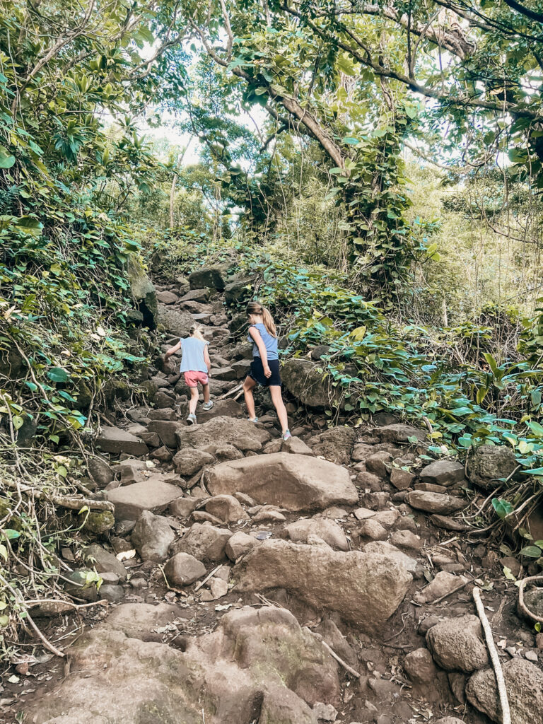 Ha'ena State Park hike with kids