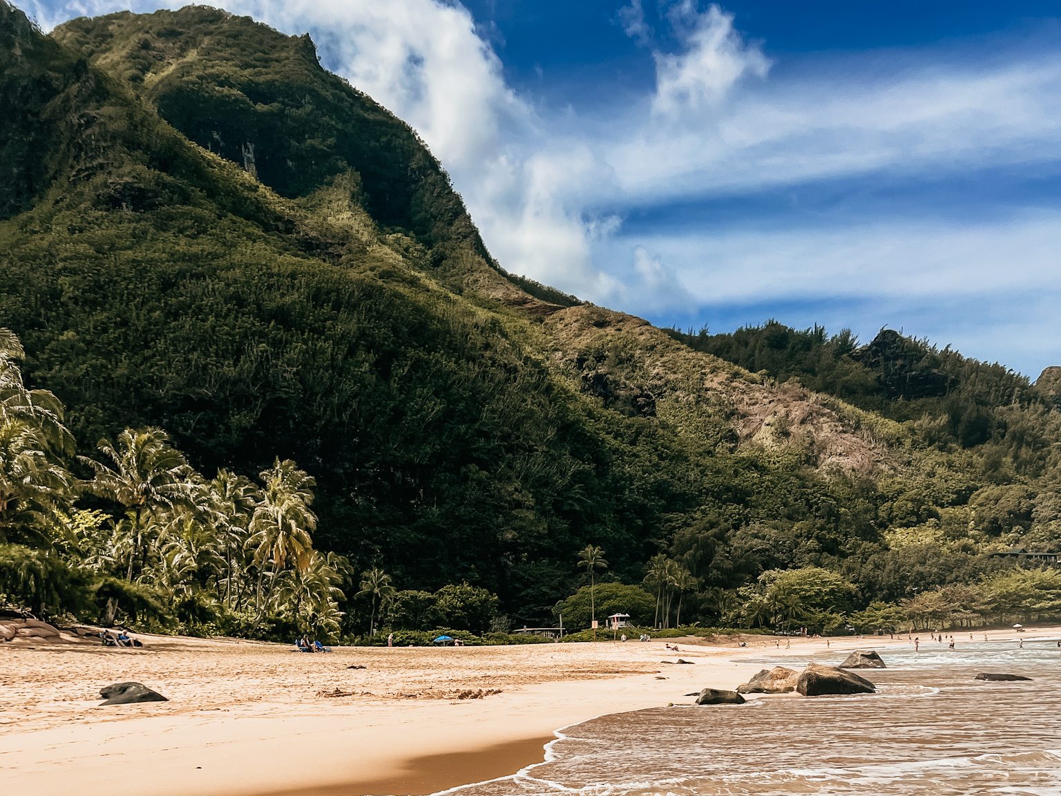 tunnels beach best beach in Kauai for swimming