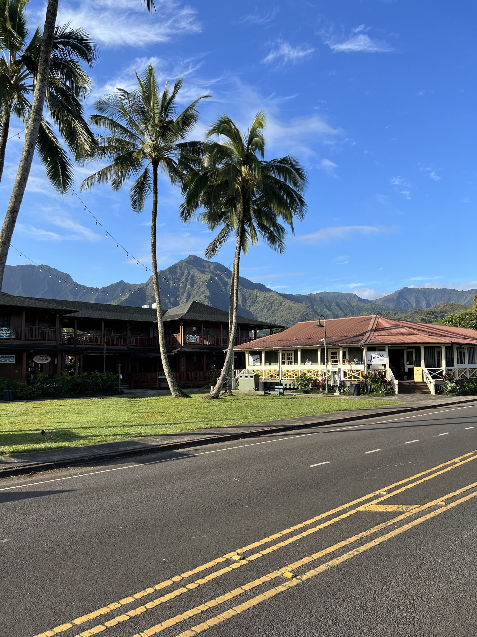 downtown hanalei, kauai